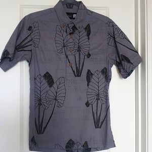 Mens Aloha Shirt Sig Zane Grey Pullover